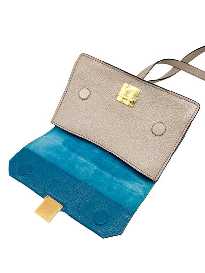 'Madras' Leather Crossbody Bag