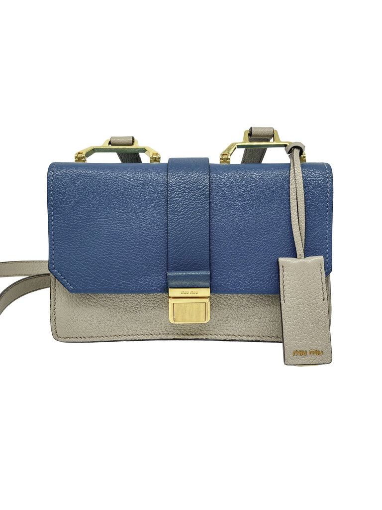 'Madras' Leather Crossbody Bag