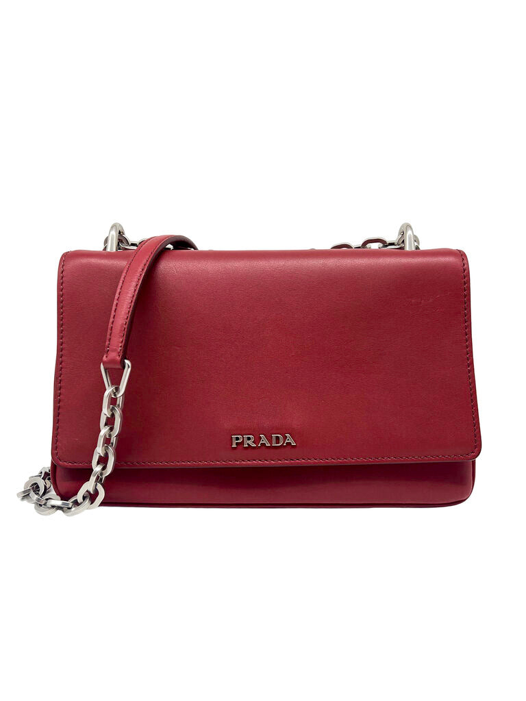 Chain & Leather Crossbody Bag