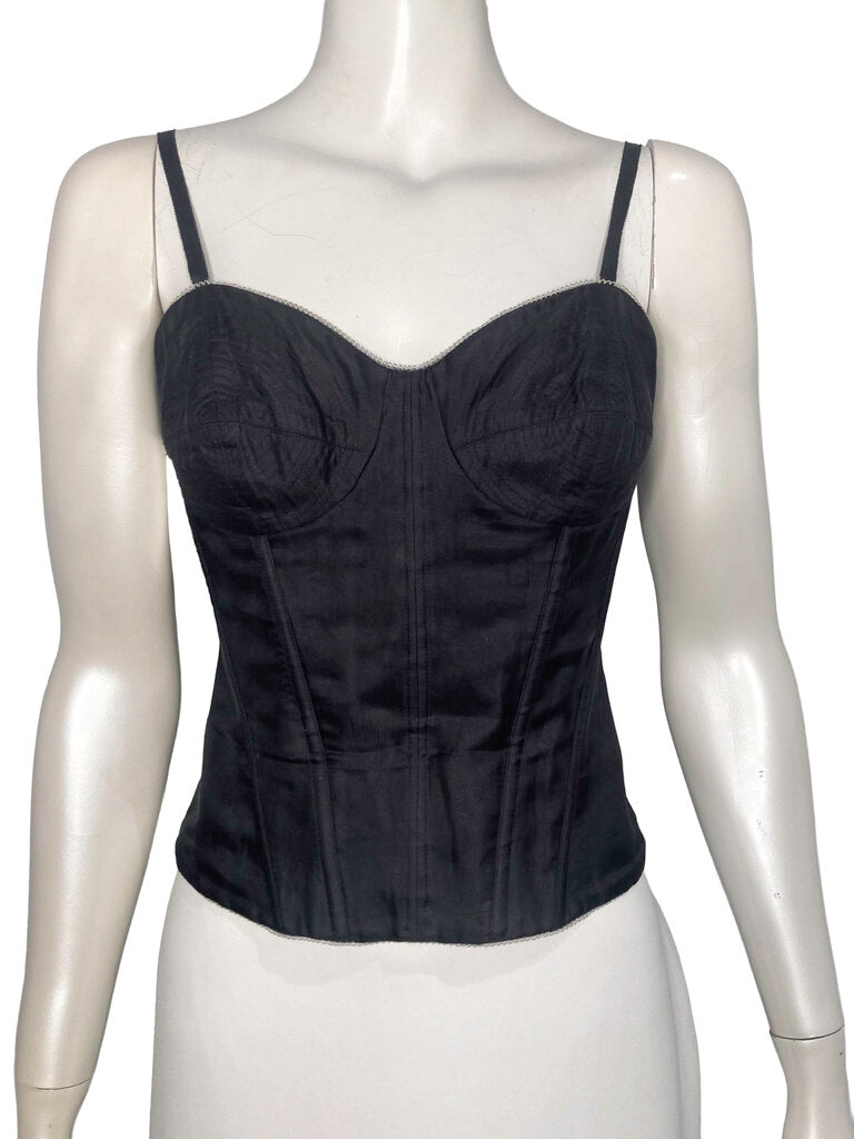 Vintage Silk Bustier Size 2