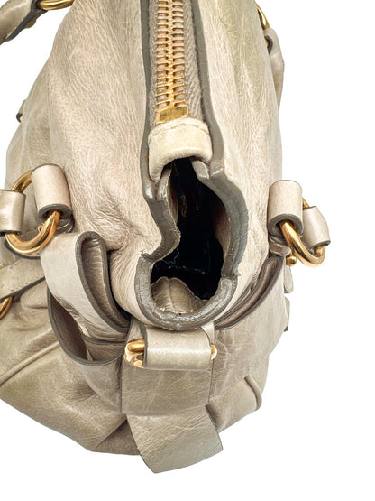 Leather 'Lux Bow' Shoulder Bag