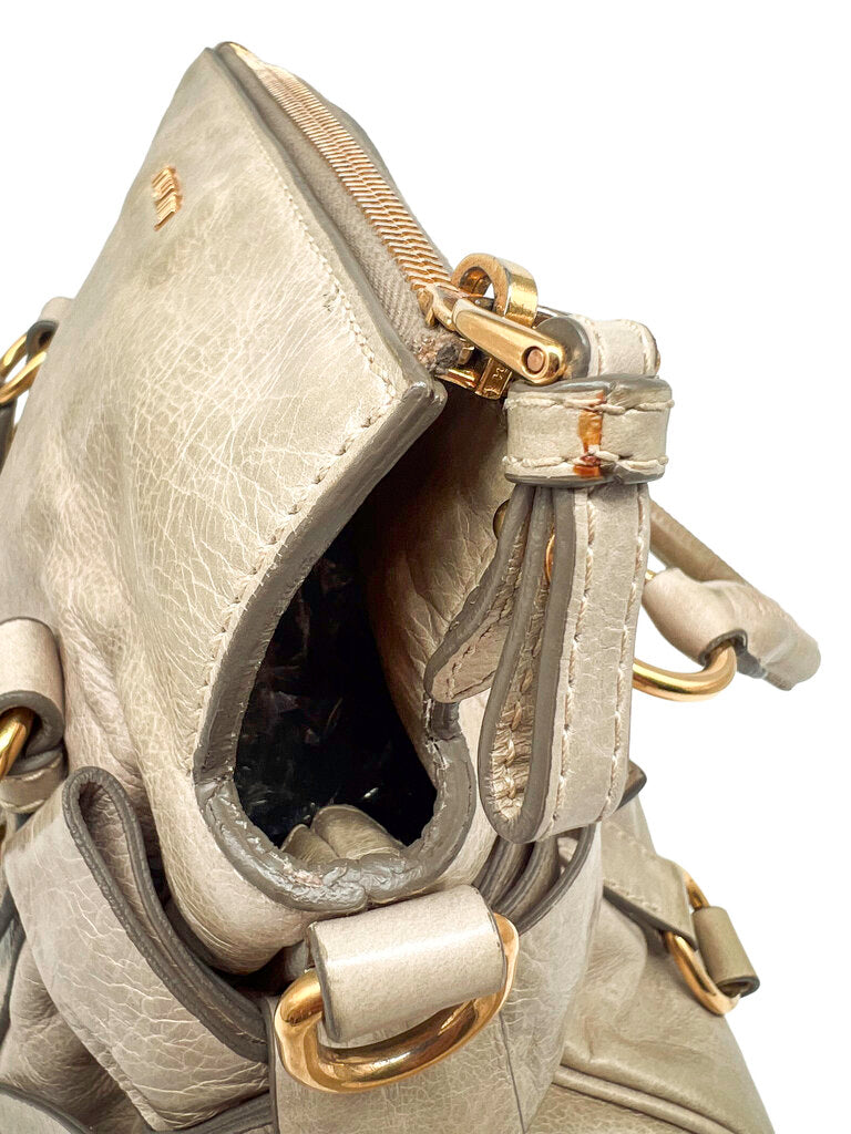 Leather 'Lux Bow' Shoulder Bag