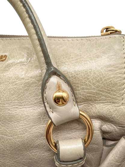 Leather 'Lux Bow' Shoulder Bag
