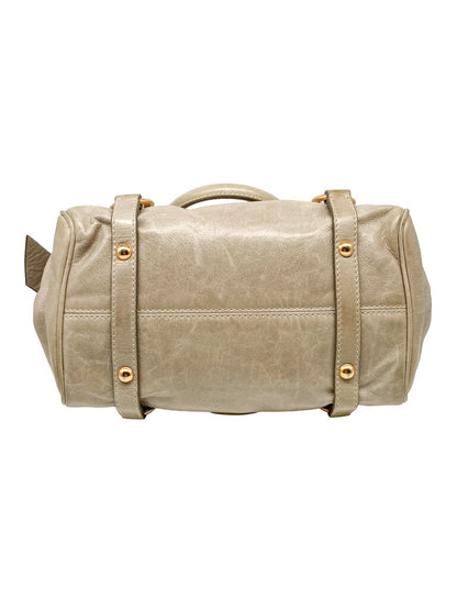 Leather 'Lux Bow' Shoulder Bag