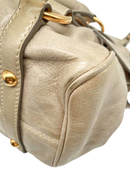Leather 'Lux Bow' Shoulder Bag