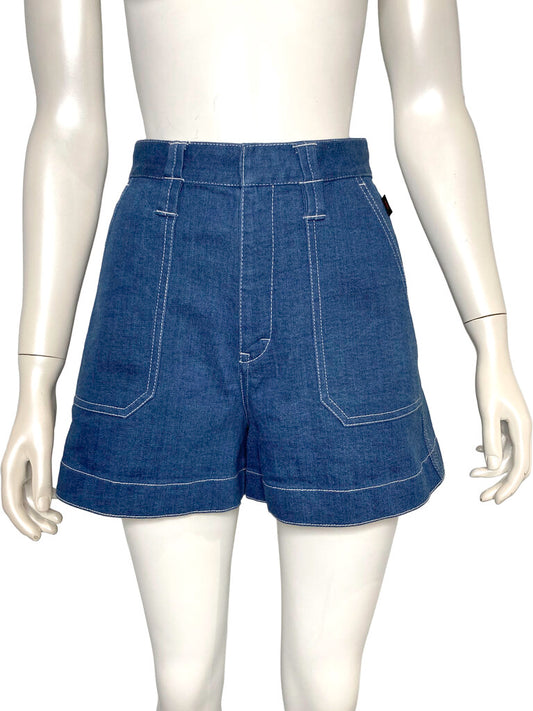Blue Denim Shorts Size 38