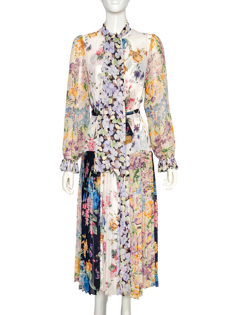 'Ninety Six Spliced' Midi Dress Size 3