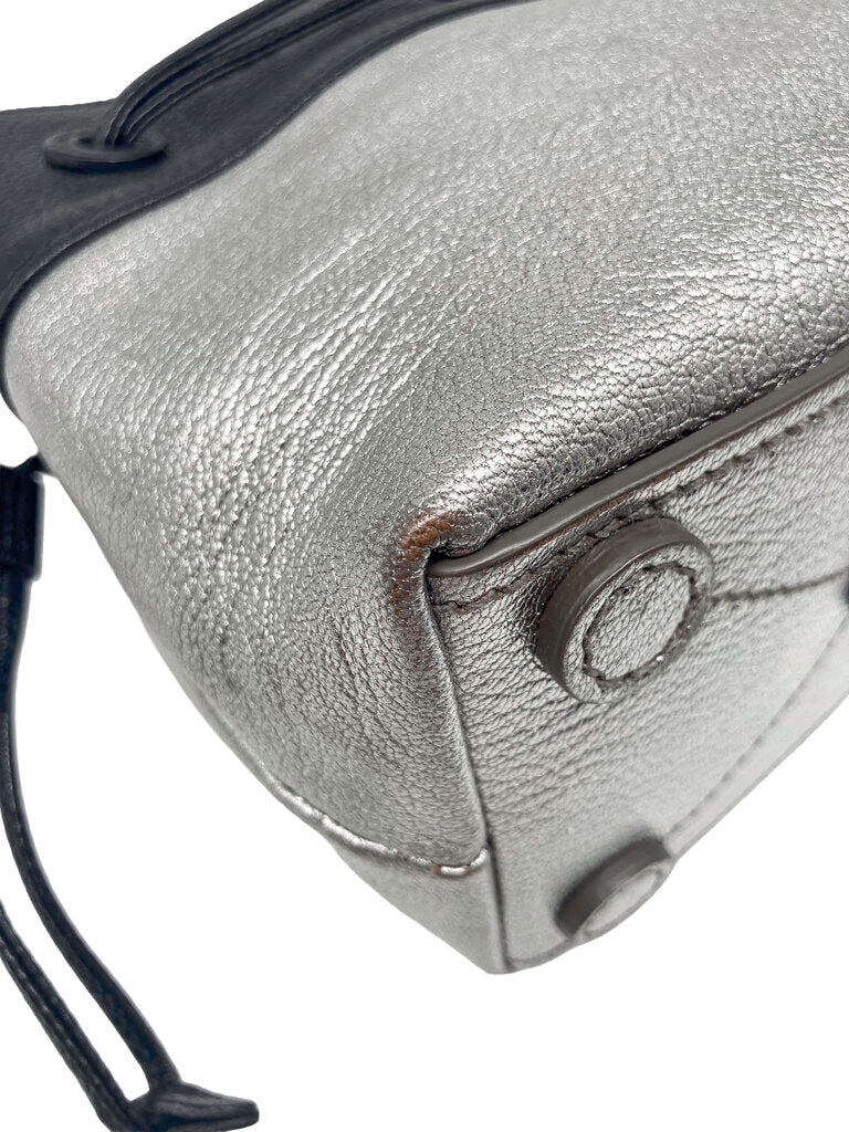 Mini Metallic Bucket Shoulder Bag