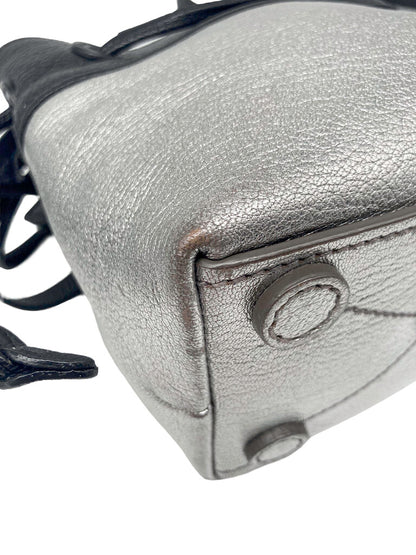 Mini Metallic Bucket Shoulder Bag