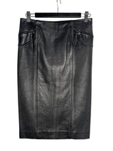 Load image into Gallery viewer, Knee Length Leather Skirt Size 36
