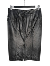 Load image into Gallery viewer, Knee Length Leather Skirt Size 36
