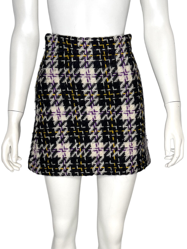Woven Wool Skirt Size 38