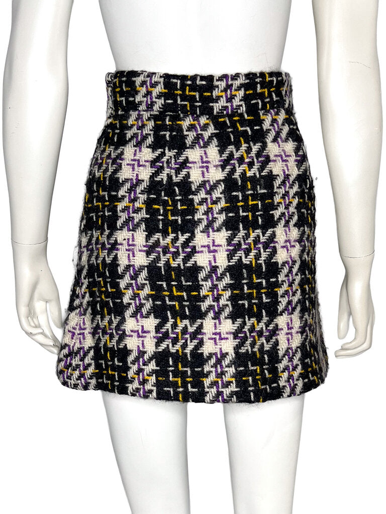 Woven Wool Skirt Size 38