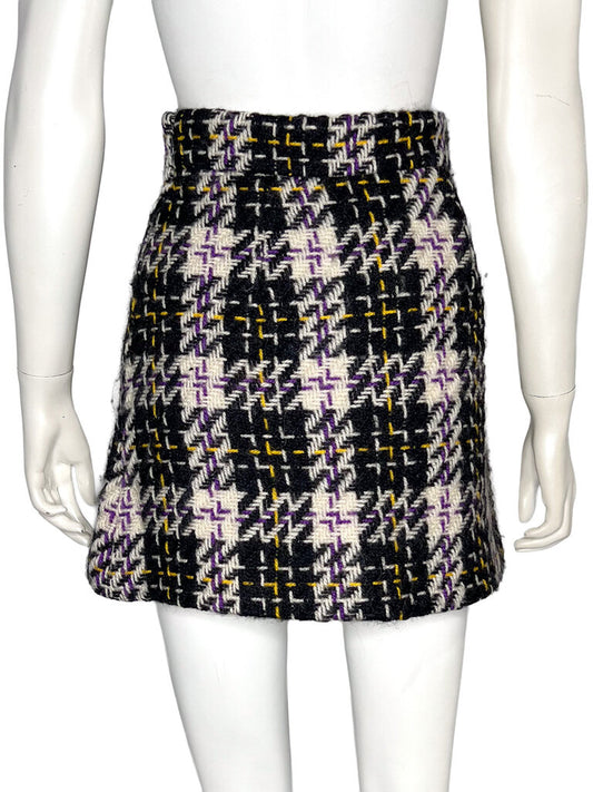 Woven Wool Skirt Size 38