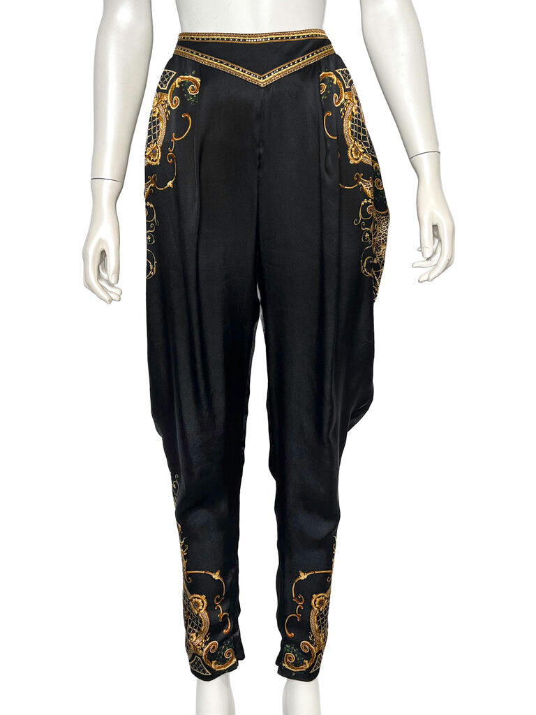 'Studio 54' Silk Pants Size S