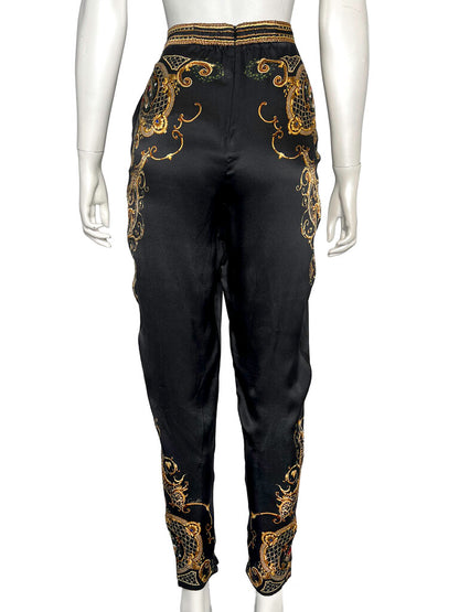 'Studio 54' Silk Pants Size S