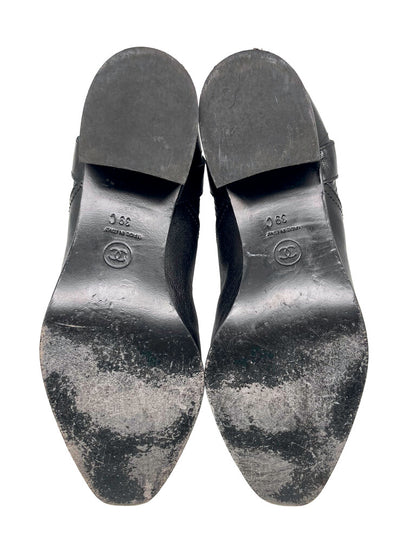 CC Logo Lambskin & Patent Boots Size 39C