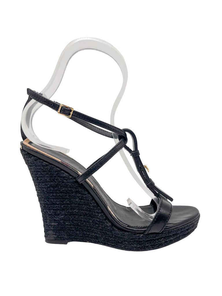 Espadrille & Leather Wedges Size 40
