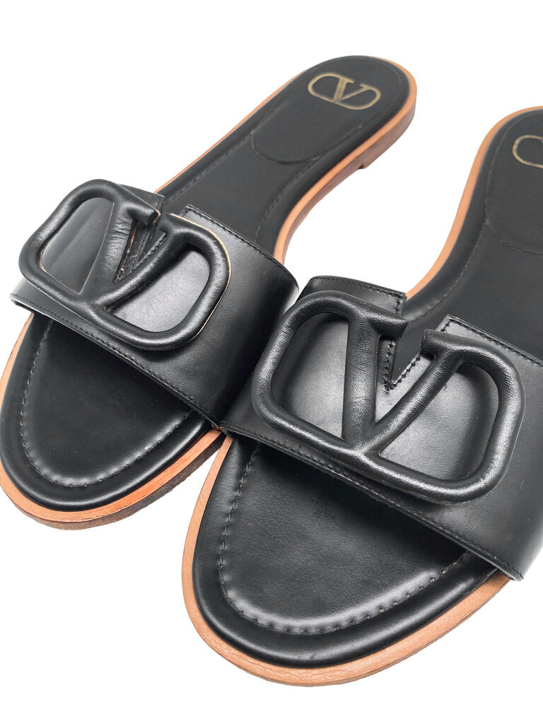 Leather Slides Size 39