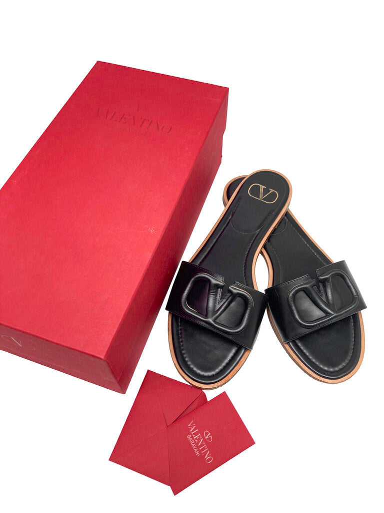 Leather Slides Size 39