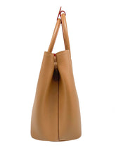 Load image into Gallery viewer, Tan Saffiano Cuir Medium Double Bag
