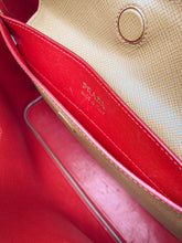 Load image into Gallery viewer, Tan Saffiano Cuir Medium Double Bag
