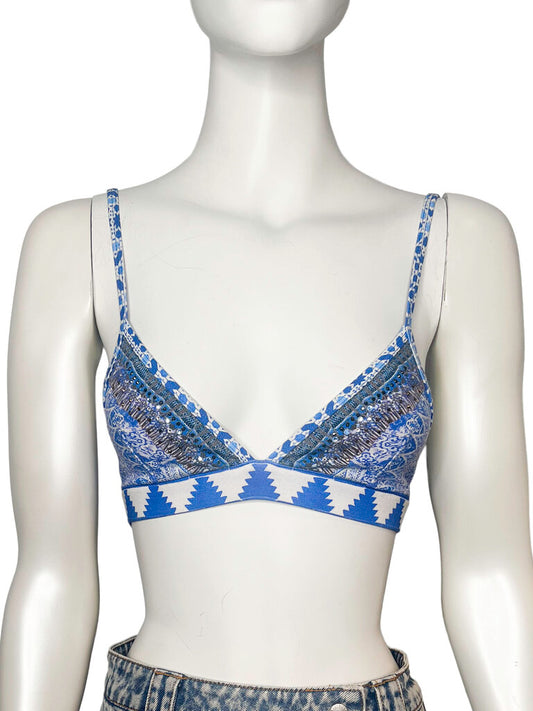 Blue/White Bralette Size 10