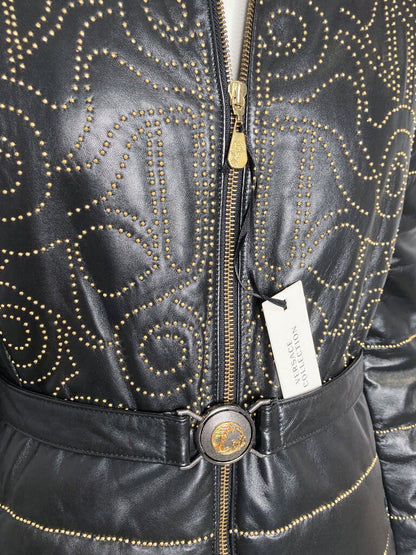 Stud Leather Jacket Size 44