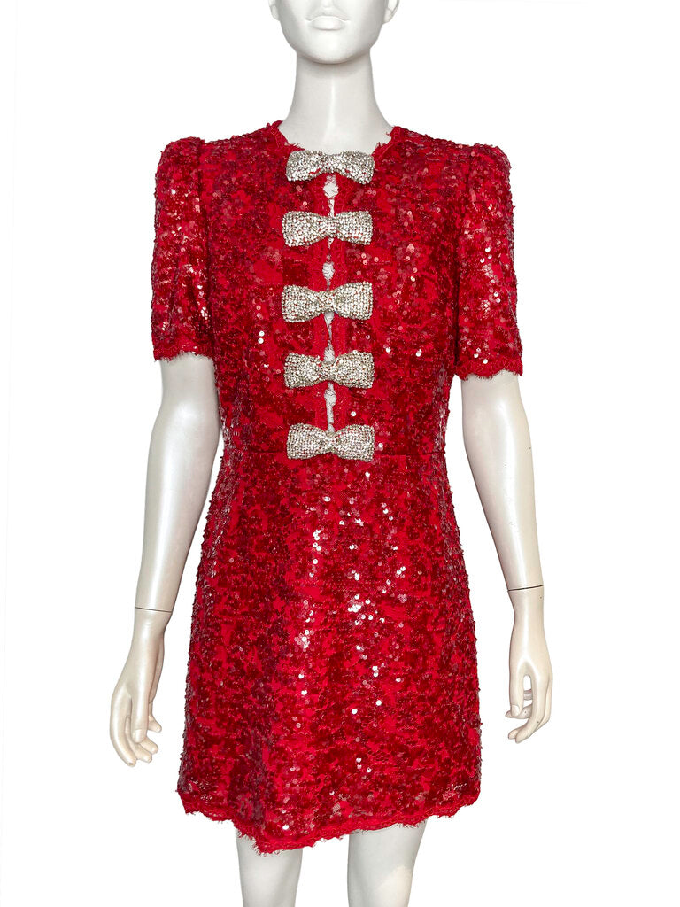 'Leyla' Mini Sequinned Dress Size 10