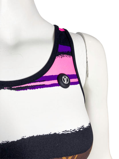 ‘Macro Epi’ Cycling Crop Top & Shorts Set Size 40