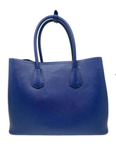Load image into Gallery viewer, Saffiano Cuir Large Double Handbag Royal Blue
