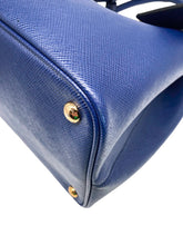 Load image into Gallery viewer, Saffiano Cuir Large Double Handbag Royal Blue
