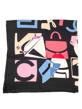 Load image into Gallery viewer, Large Silk Icon Print Scarf
