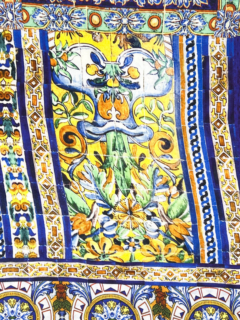 'Road to Seville' Silk Scarf