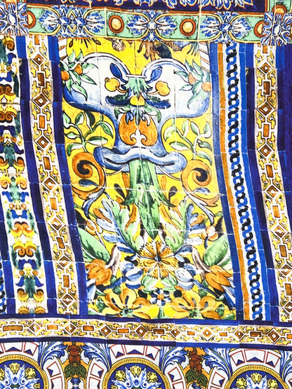'Road to Seville' Silk Scarf