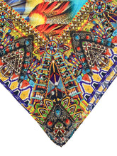 Load image into Gallery viewer, Crystal Embellished Silk Scarf
