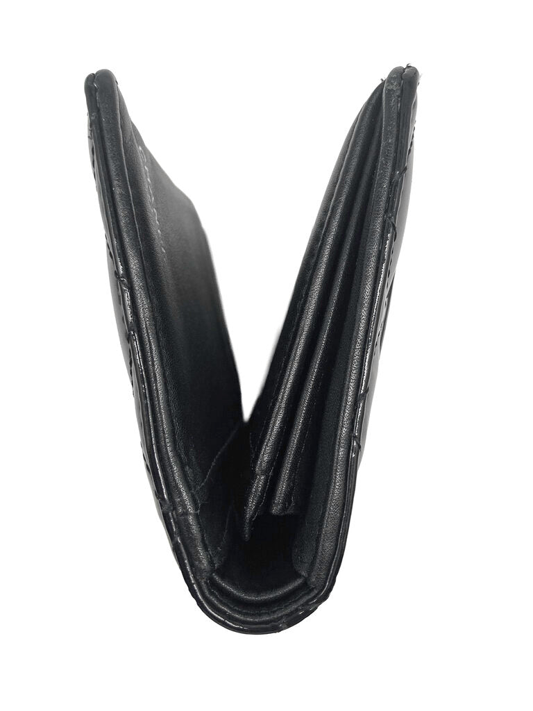 Patent Leather Diamond Quilted Wallet