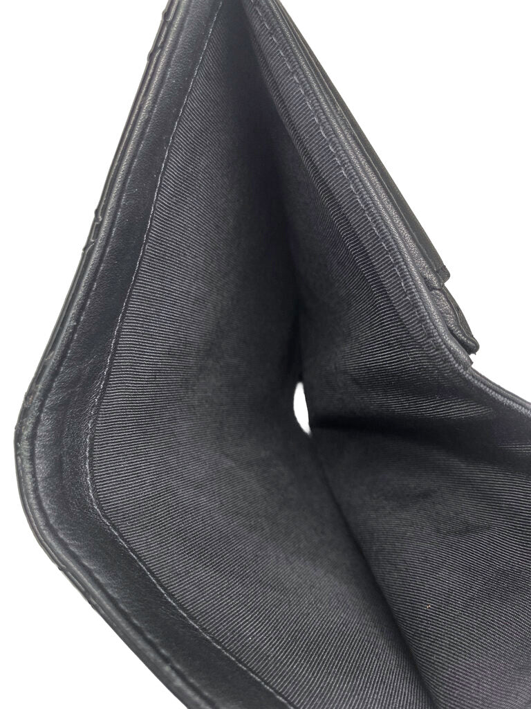 Patent Leather Diamond Quilted Wallet