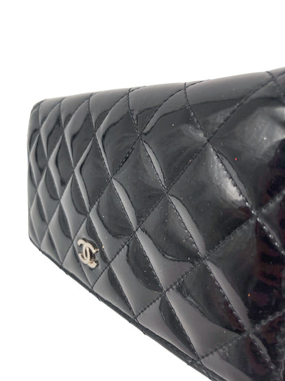 Patent Leather Diamond Quilted Wallet