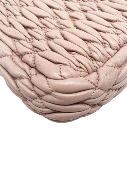 Iconic Crystal Cloque Nappa Leather Shoulder Bag