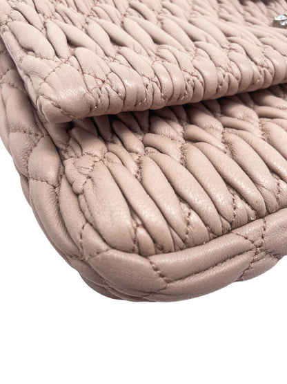 Iconic Crystal Cloque Nappa Leather Shoulder Bag