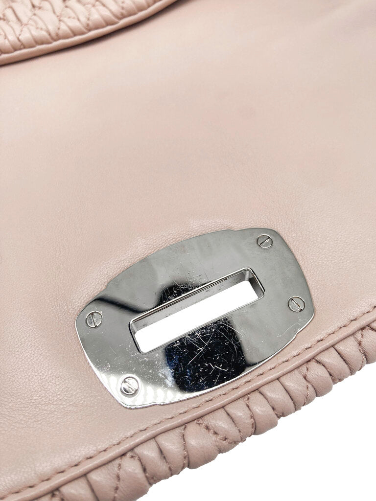 Iconic Crystal Cloque Nappa Leather Shoulder Bag