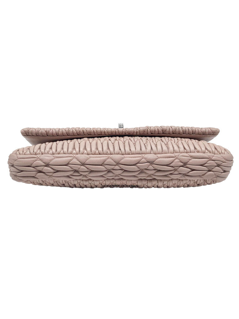 Iconic Crystal Cloque Nappa Leather Shoulder Bag