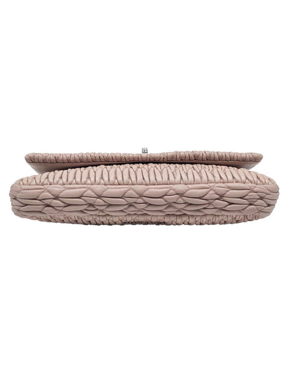 Iconic Crystal Cloque Nappa Leather Shoulder Bag