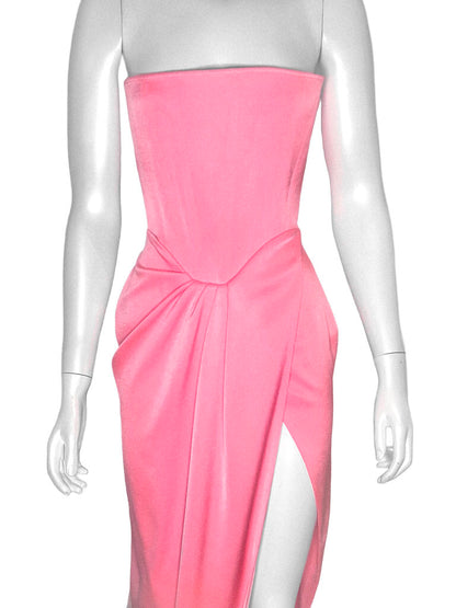 'Ledger Strapless Drape' Gown Size 6