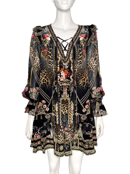 'Gothic Goddess' Silk Dress Size XXS