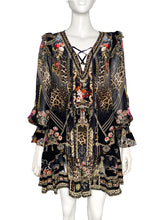 Load image into Gallery viewer, 'Gothic Goddess' Silk Dress Size XXS
