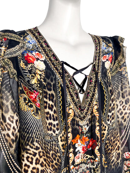 'Gothic Goddess' Silk Dress Size XXS
