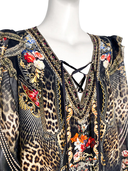 'Gothic Goddess' Silk Dress Size XXS