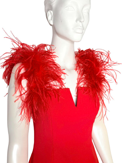 Feathered Mini Dress Size 10